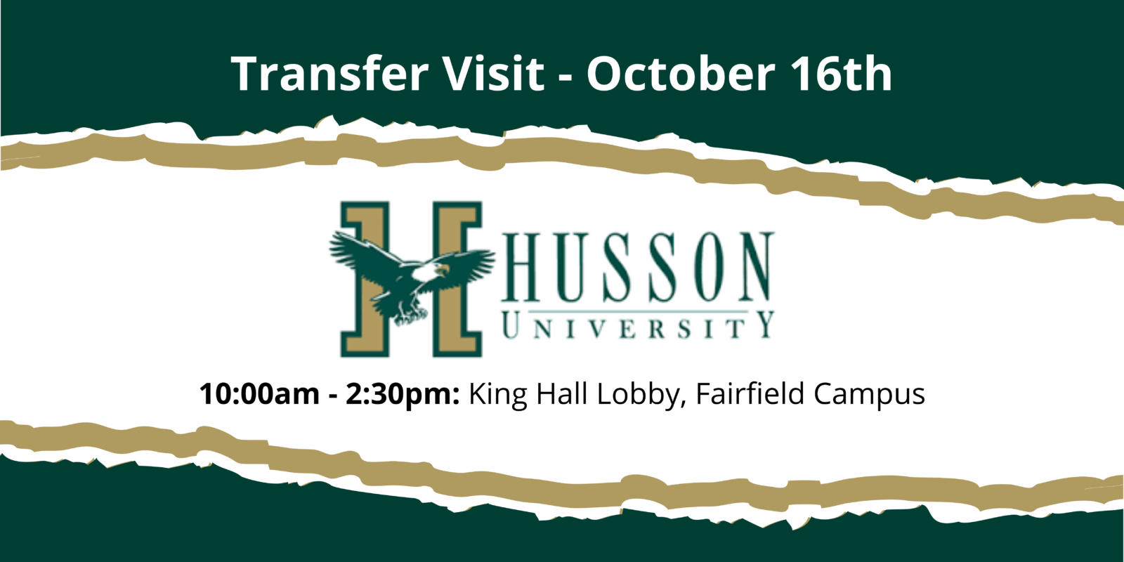 Husson Transfer Rep Visit 10/16