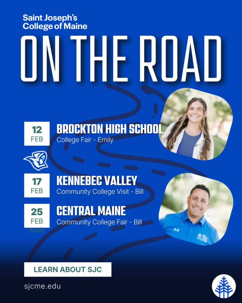 Image of St. Joe's admissions reps and the events they are attending. 